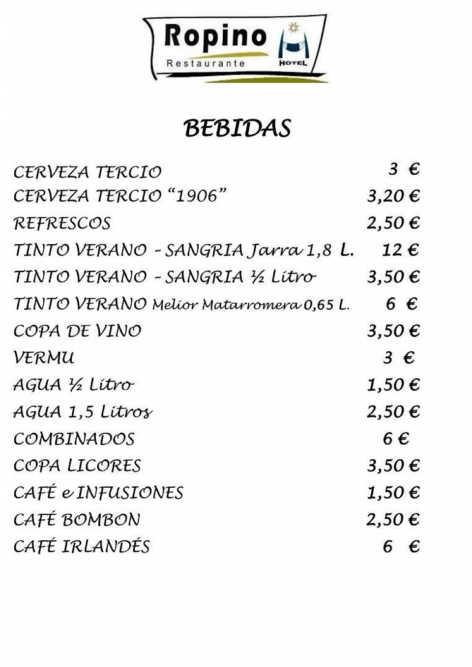 Bebidas