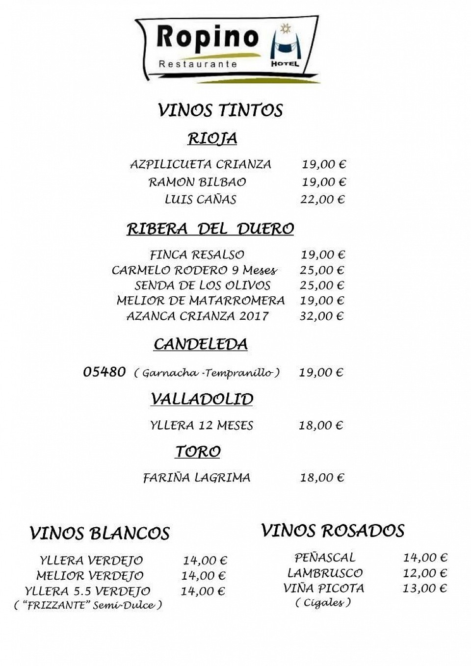 Vinos Ropino Candeleda